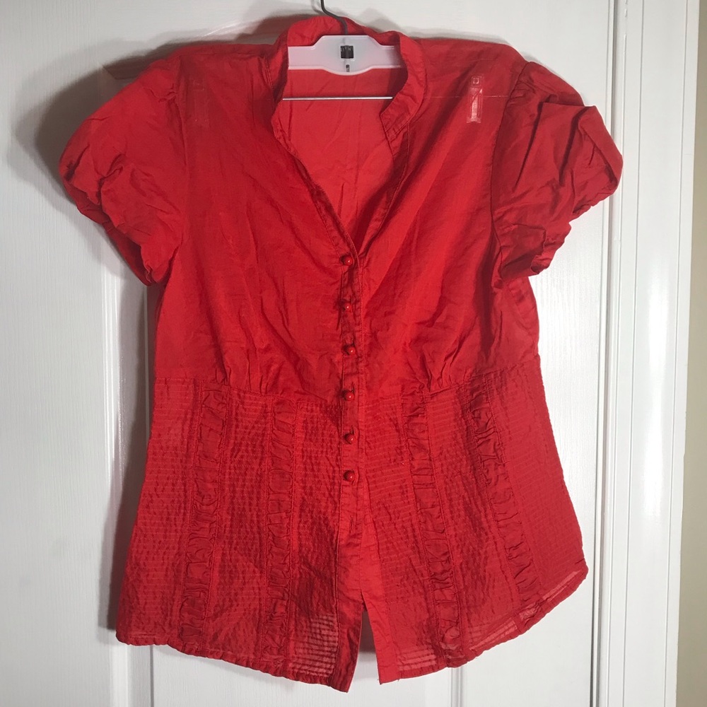 Nine West size 10 red blouse